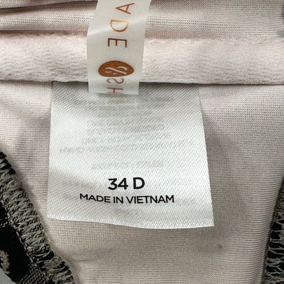 Shade And Shore Womens Sz 34D Swim Top Underwire Lightly Lined Animal Print NWOT - Picture 5 of 11